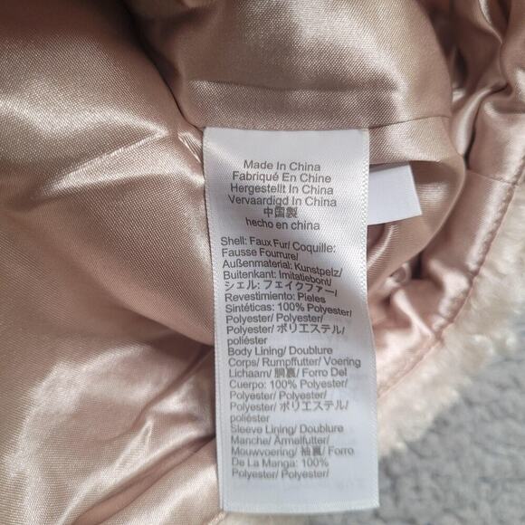 J.Crew Teddy Sherpa Coat Medium Ivory Cream Button Down Collared Lined BA527 - Picture 7 of 12